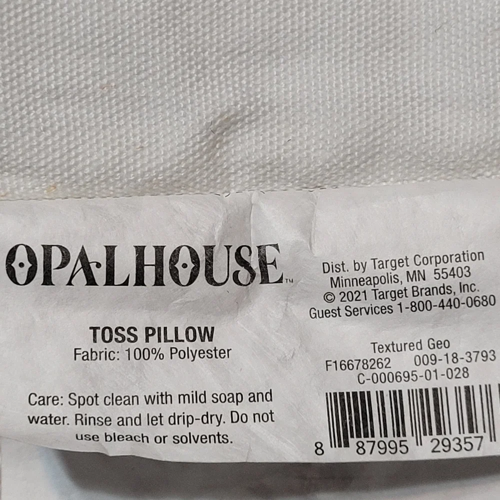 Opalhouse Bohemian Stylish Multicolor Woven Throw Pillow 18x18 Textured